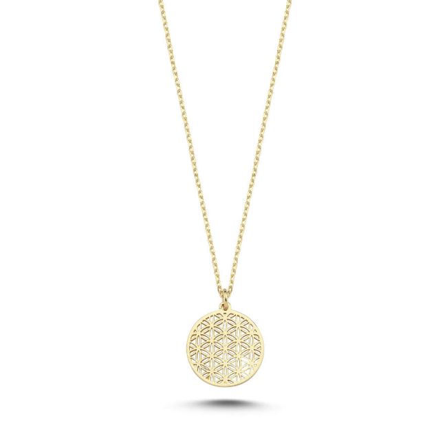 Flower of Life Gold Necklace