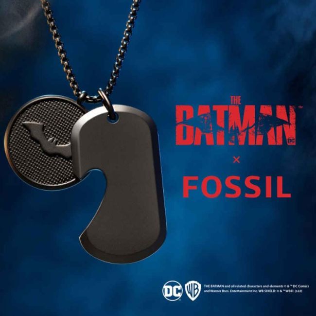 Fossil JF04001-001 Batman Erkek Kolye