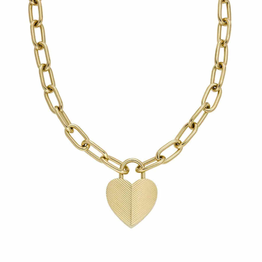 Fossil JF04656-710 Heart Women's Necklace - FOSSIL (1)