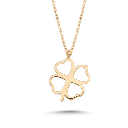 CNG Jewels - Four Leaf Clover Rose Gold Necklace