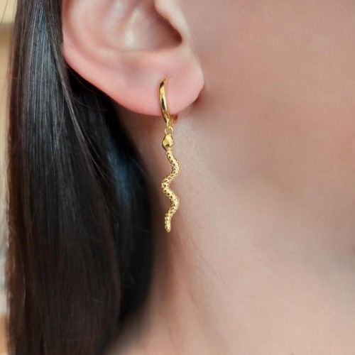 CNG Jewels - Gold Snake Earrings