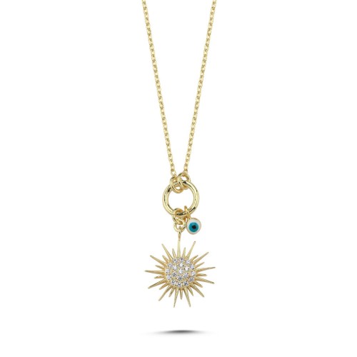 Sun Silver Women's Necklace - CNG Jewels
