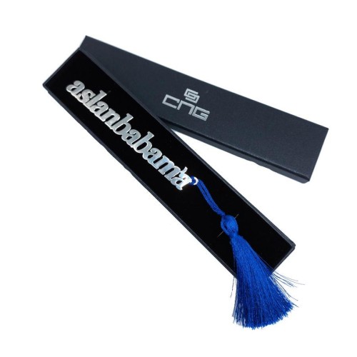 Special Handmade Lion for My Father Silver Bookmark - 3