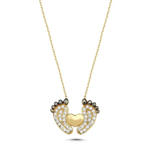 CNG Jewels - Baby Footprint Gold Necklace