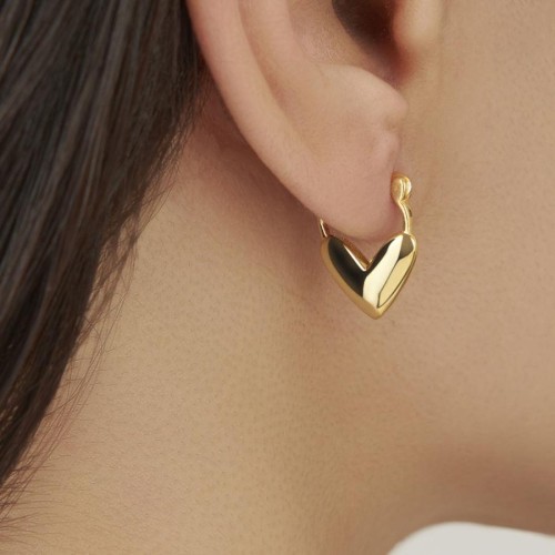 CNG Jewels - Heart Silver Earrings