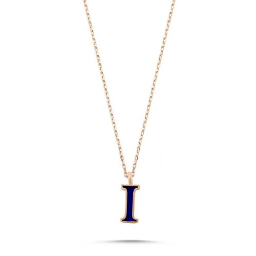 Small Letter I Silver Women's Necklace - CNG Jewels