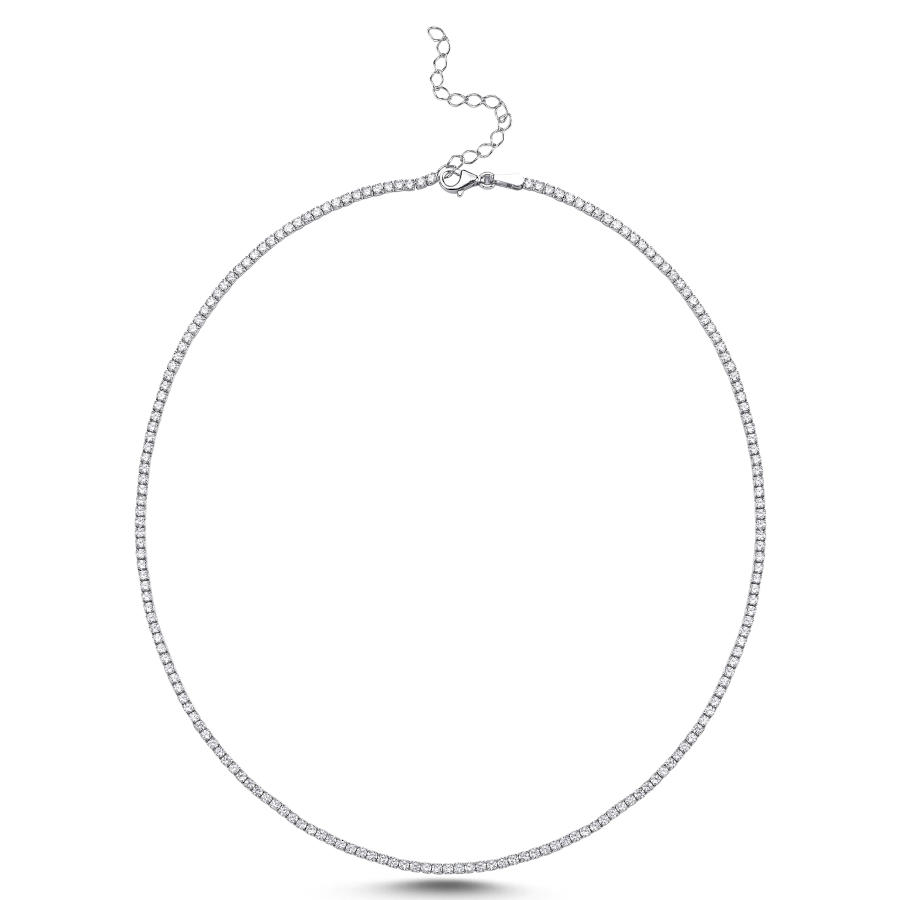 2mm Waterway Women's Silver Necklace - CNG Jewels