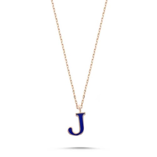Small Letter J Silver Women's Necklace - CNG Jewels