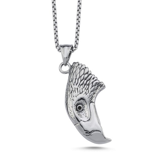Eagle Head Steel Men's Necklace - CNG Jewels