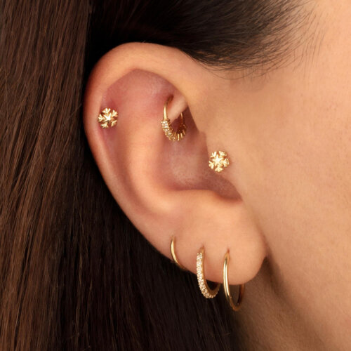 Kartanesi Altın Tragus Piercing - CNG Jewels (1)
