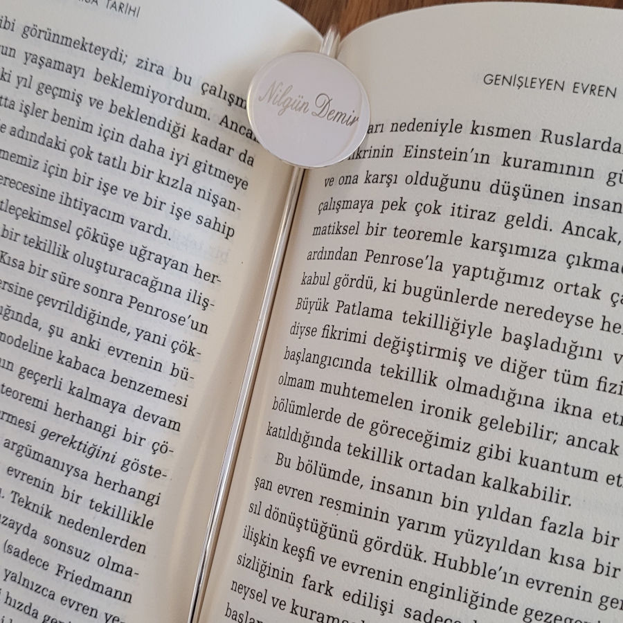 Kişiye Özel İsim Gümüş Kaplama Kitap Ayracı - CNG Jewels