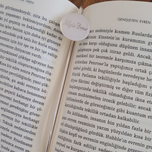 Kişiye Özel İsim Gümüş Kaplama Kitap Ayracı - CNG Jewels