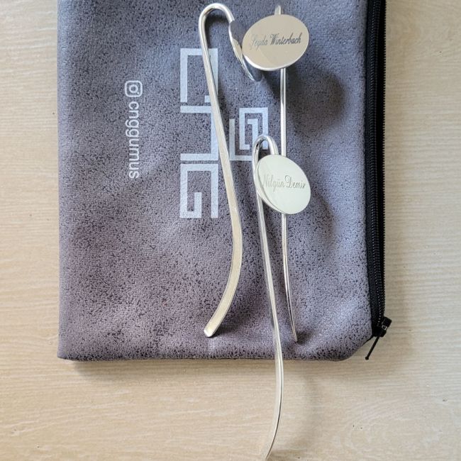 Kişiye Özel İsim Gümüş Kaplama Kitap Ayracı - 3