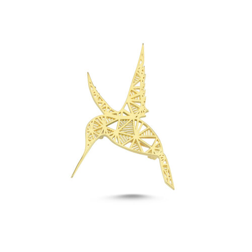 Kuş Gümüş Broş - CNG Jewels