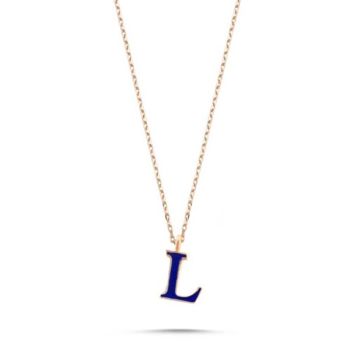 Small L Letter Silver Women's Necklace - CNG Jewels