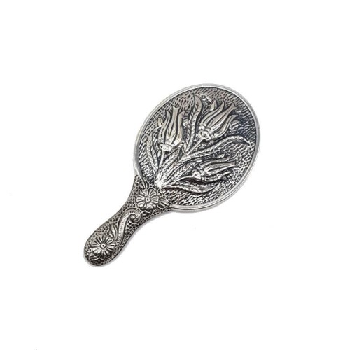 CNG Jewels - Lale Desenli Minik Gümüş El Aynası