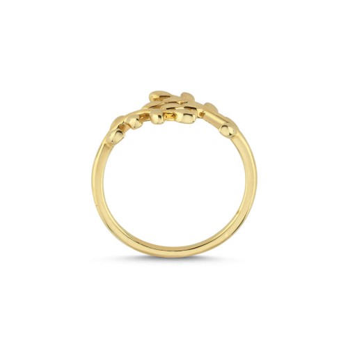Laurel Leaf Gold Ring - 2