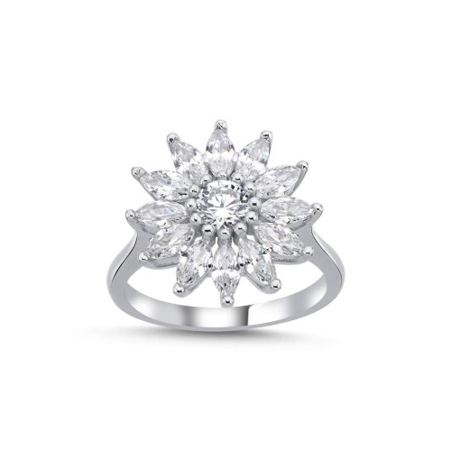 CNG Jewels - Markiz Ayçiçeği Kadın Gümüş Yüzük