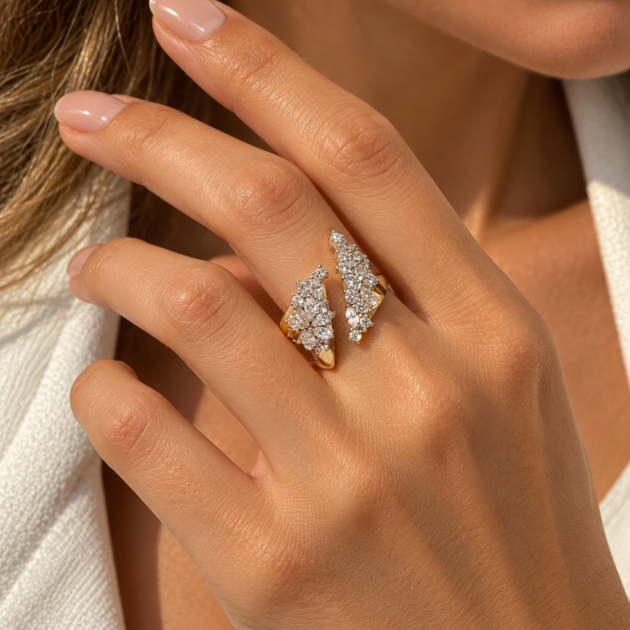 Markiz Luce Kadın Gümüş Yüzük - CNG Jewels (1)