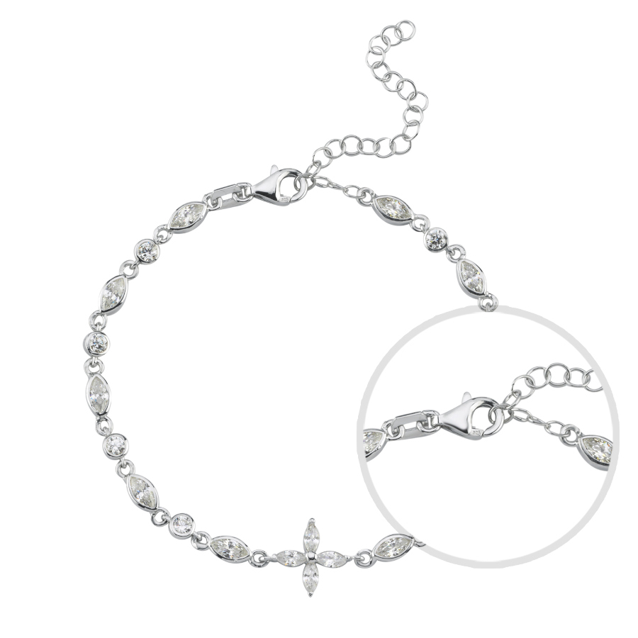 Markiz Roza Zincir Kadın Gümüş Bileklik - CNG Jewels (1)