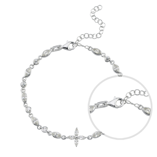 Markiz Roza Zincir Kadın Gümüş Bileklik - CNG Jewels (1)