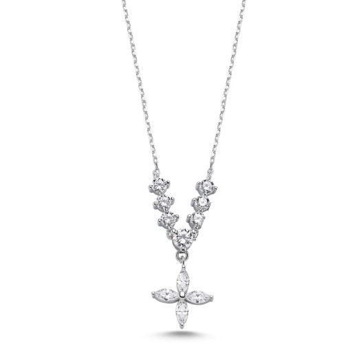 CNG Jewels - Markiz Roza Carmen Gümüş Kadın Kolye