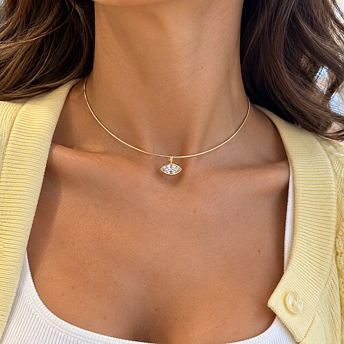 Markiz Tektaş Choker Gümüş Kolye - 2