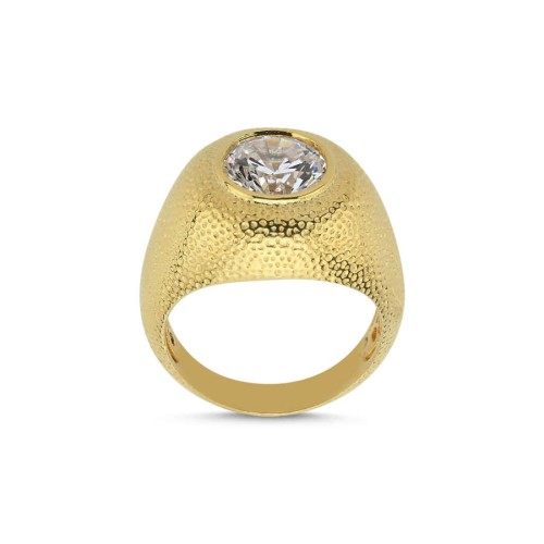 Martelali Solitaire Women's Silver Pinkie Ring - CNG Jewels (1)