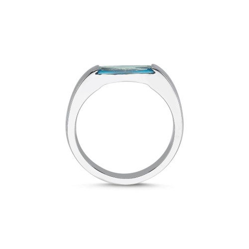 Mavi Baget Kadın Gümüş Yüzük - CNG Jewels (1)