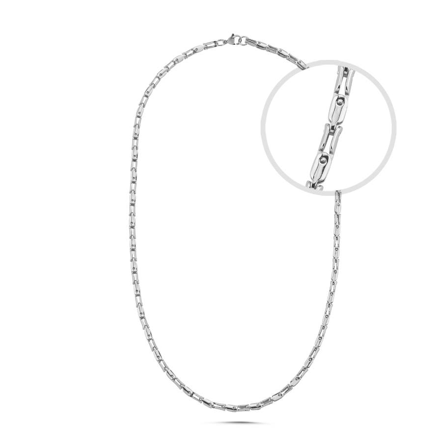 Mekanik Bağ Çelik Erkek Kolye - CNG Jewels (1)
