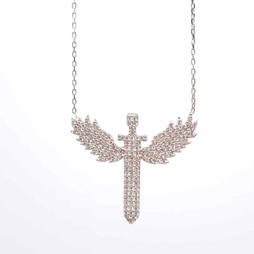 CNG Jewels - Mikail Meleği Kılıcı Bayan Gümüş Kolye