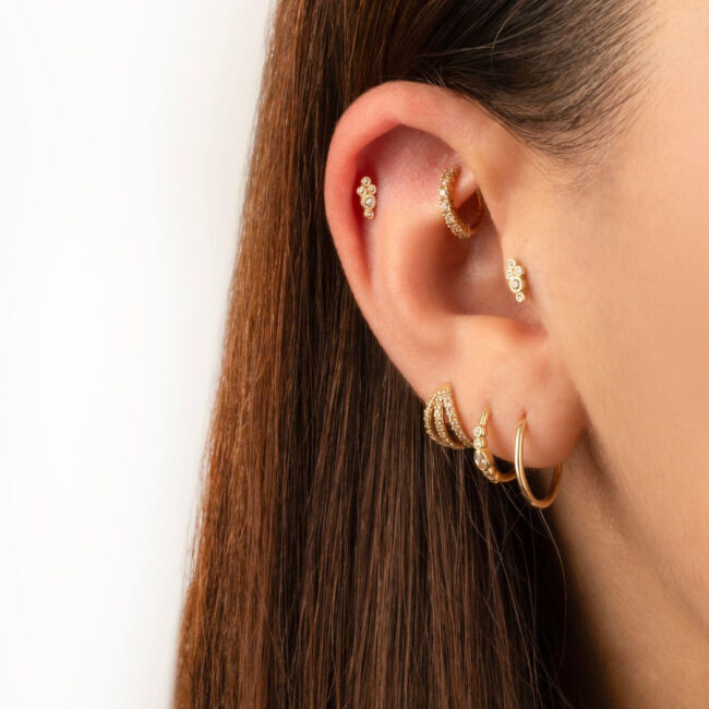 Mina Altın Tragus Piercing - 2