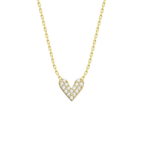 CNG Jewels - Mini Çift Taraflı Kalp Gümüş Kadın Kolye