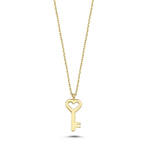 CNG Jewels - Minimal Anahtar 14 Ayar Altın Kolye