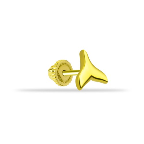 CNG Jewels - Minimal Balık Kuyruğu Altın Helix Küpe