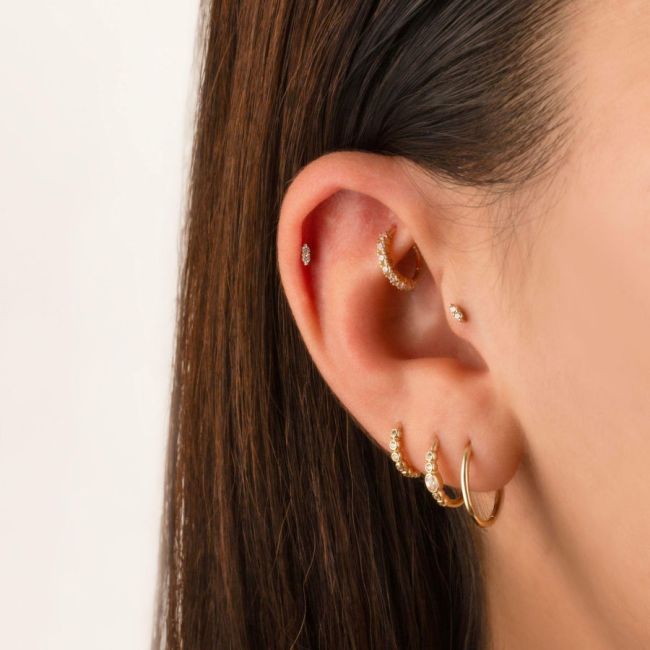 Minimal Due Altın Helix Piercing - 2