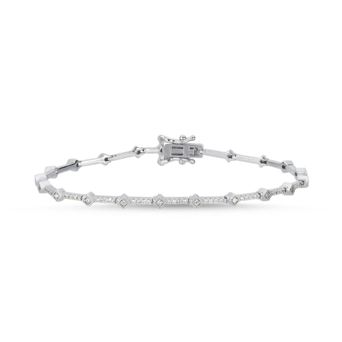 Minimal Kübik Işık Seli Gümüş Su Yolu Bileklik - CNG Jewels (1)