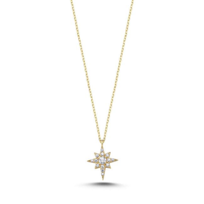 Minimal North Star Gold Necklace
