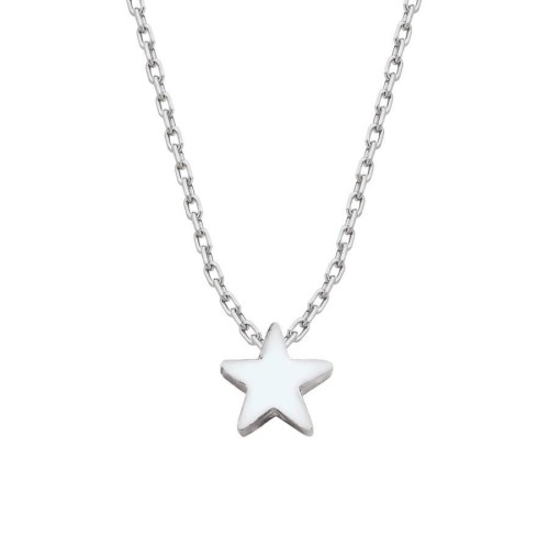 CNG Jewels - Minimal Taşsız Yıldız Gümüş Kadın Kolye