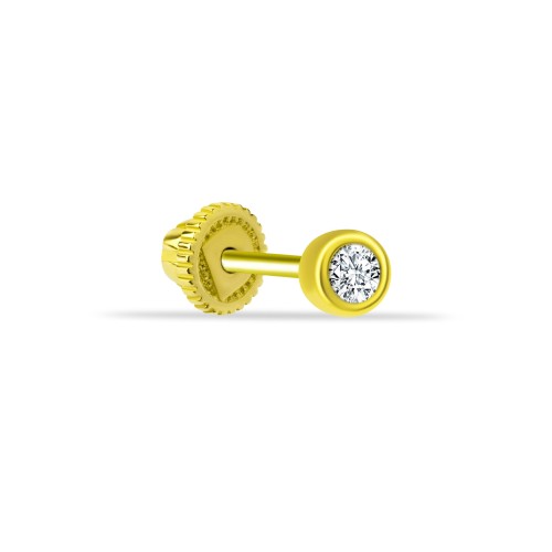 CNG Jewels - Minimal Tektaş Altın Helix Piercing