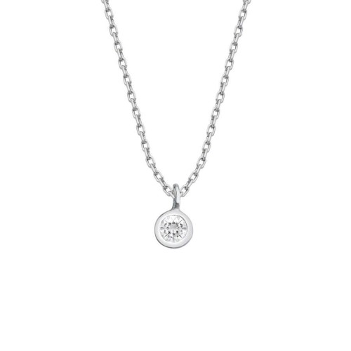 Minimal Tektaş Kadın Gümüş Kolye - 1