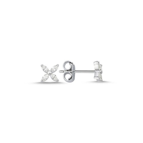 CNG Jewels - Minimal Yonca Markiz Gümüş Kadın Küpe