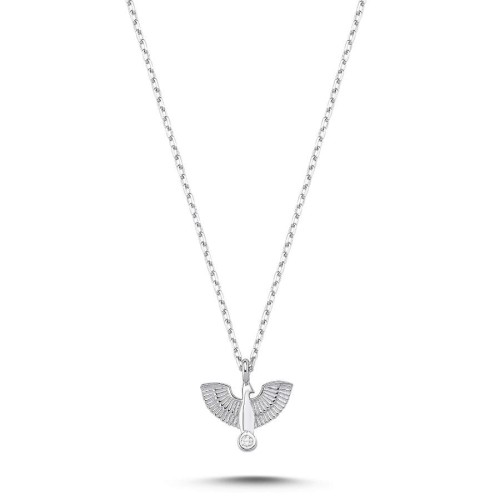 CNG Jewels - Minimal Zümrüd-ü Anka Kuşu Kadın Gümüş Kolye
