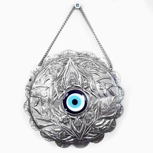 CNG Jewels - Nazar Boncuklu El Yapımı Gümüş No 2 Duvar Aynası