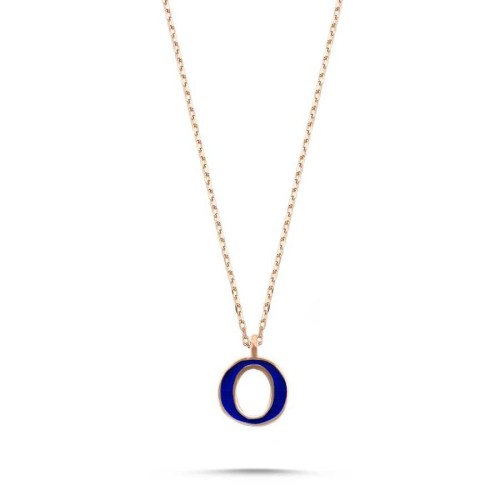 Small Letter O Silver Women's Necklace - CNG Jewels