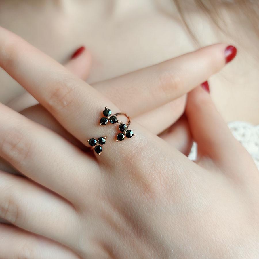 Paloma Taşlı Rose Gümüş Kadın Yüzük - CNG Jewels