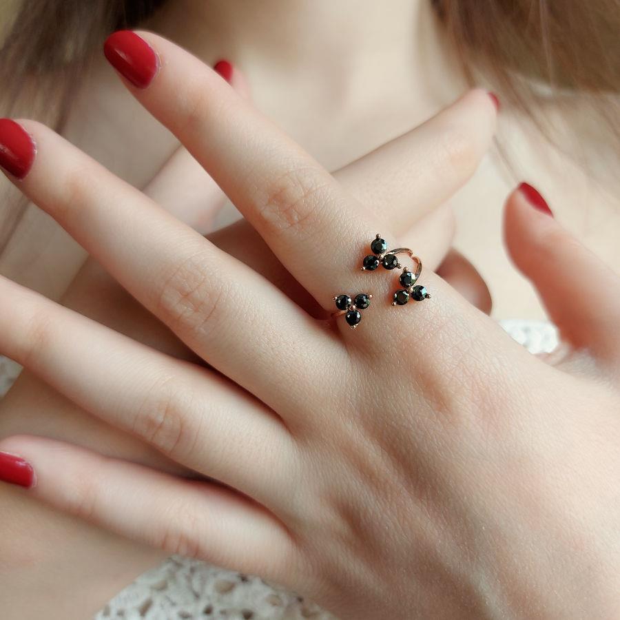 Paloma Taşlı Rose Gümüş Kadın Yüzük - CNG Jewels (1)