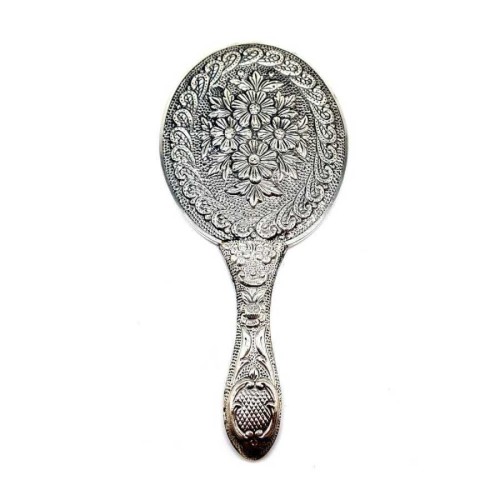 Papatya Deseni Gümüş El Aynası No 3 - Thumbnail