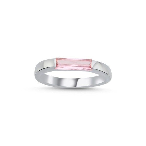 Pembe Baget Kadın Gümüş Yüzük - CNG Jewels