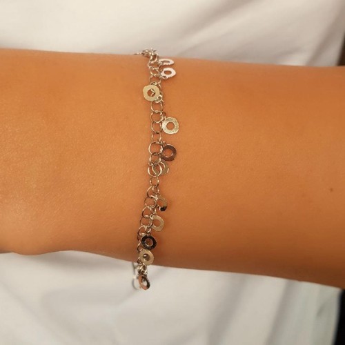 Pul Charm Kadın Gümüş Bileklik - 2